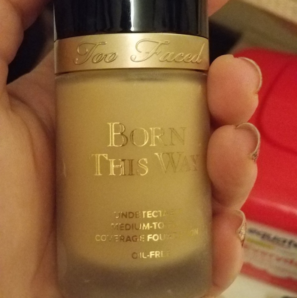 Born this way too faced foundation.